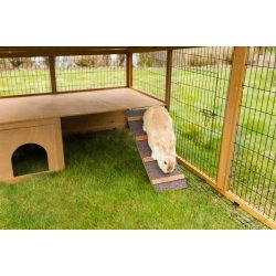 Kaninl�beg�rd med hytte "PUF LUKSUS" - Udend�rs