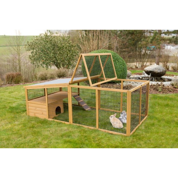 Kaninl�beg�rd med hytte "PUF LUKSUS" - Udend�rs