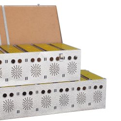 Aluminiums Transportkasse til duer - 12 rum