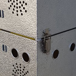 Aluminiums Transportkasse til duer - 12 rum