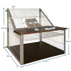 Sputnik - Indflyvning til brevduer - 80 cm.