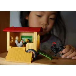 Schleich Mobilt hnsehus med hne, hane, kylling og g