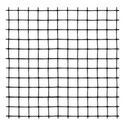 Trdvv - Galv. + Plastbelagt - Sort - Hjde 200 cm. / Lngde 25 meter