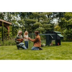 Hnsehus - Nestera Large - Hvet / Hj - Voliere 1 meter ekstra