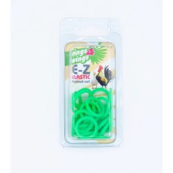 E-Z Elastikringe - 6 mm. - Grn - 50 stk.