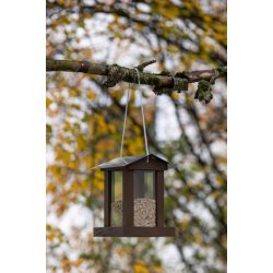 Fuglefoderhus Tr�/metal "Alba"