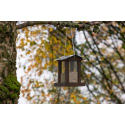 Fuglefoderhus Tr�/metal "Alba"