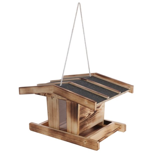 Fuglefoderhus tr "Olli" - Stor model
