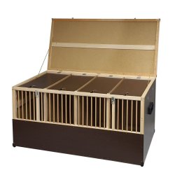 Tr Transportkasse - Store og alm. racer - 4 Rum