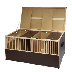 Tr Transportkasse - Store og alm. racer - 4 Rum