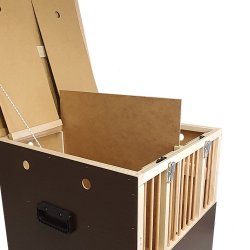 Tr Transportkasse - Store og alm. racer - 2 Rum