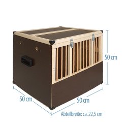 Tr Transportkasse - Store og alm. racer - 2 Rum