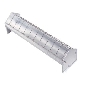Galvaniseret Fodertrug m. Rib - 50 cm. TOP KVALITET