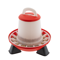 DISKO Fodersilo Rd - 2-Niveau - 3 kg. + Med ben