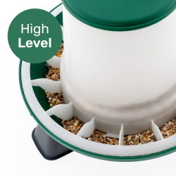 DISKO Fodersilo Grn - 2-Niveau - 3 kg. + Med ben