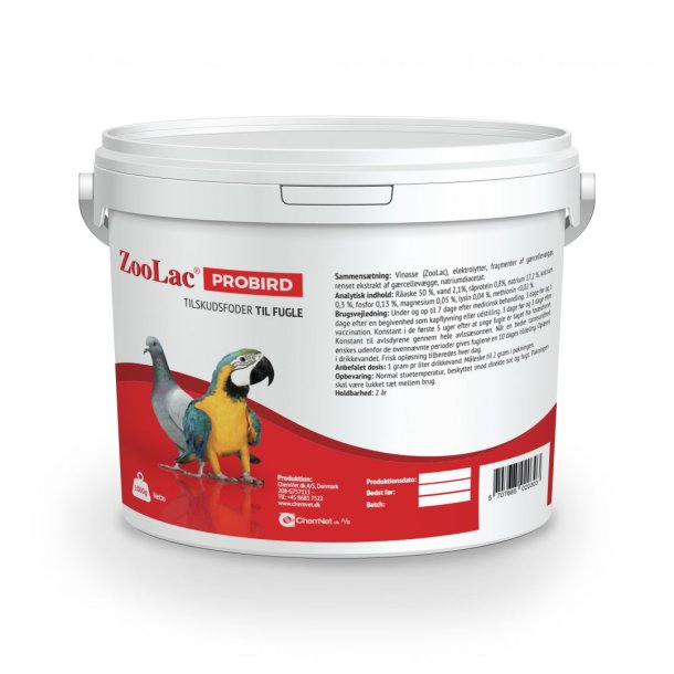 ZooLac Probird - Mlkesyre - 1000 gram