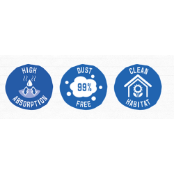 Eco Hampmtte XL til hnsereder / kaninbure / fuglebure / reptiler