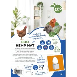 Eco Hampmtte XL til hnsereder / kaninbure / fuglebure / reptiler