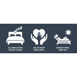 ChickenGuard PRO Aut. bne-/Lukke Automatik MED HNSELEM