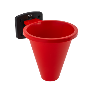 Slagtetragt plast m. v�gbeslag - � 20 cm.