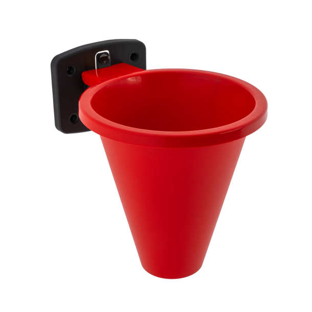 Slagtetragt plast m. v�gbeslag - � 20 cm.