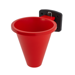Slagtetragt plast m. v�gbeslag - � 20 cm.