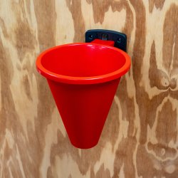 Slagtetragt plast m. v�gbeslag - � 25 cm.
