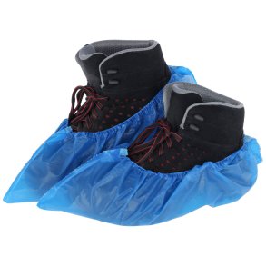 Plast Overtr�kssko / Skoovertr�k - Bl� - EasyOut - �ske med 40 stk. / 20 par