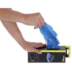 Plast Overtr�kssko / Skoovertr�k - Bl� - EasyOut - �ske med 40 stk. / 20 par