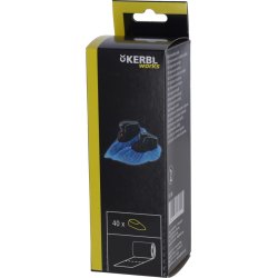 Plast Overtr�kssko / Skoovertr�k - Bl� - EasyOut - �ske med 40 stk. / 20 par