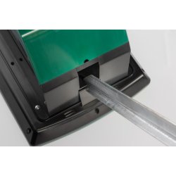 Plasthegn - Spndingsgiver til Elhegn - Solpanel - S-1000 - Stor