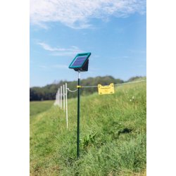 Plasthegn - Spndingsgiver til Elhegn - Solpanel - S-1000 - Stor