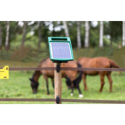 Plasthegn - Spndingsgiver til Elhegn - Solpanel - S-1000 - Stor