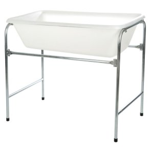 Plastikvask / Plastikkar / Vask - Polyethylene - 100 liter - Gulvstativ