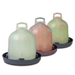 Plastikvander 6 liter - Dobbelt cylinger - Genbrugsplast