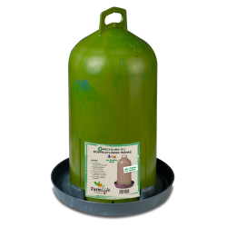 Plastikvander 12 liter - Dobbelt cylinger - Genbrugsplast