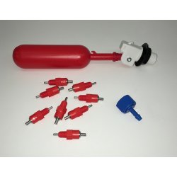 Nippelvandaut. m/8 nipler "Gr-det-selv" set