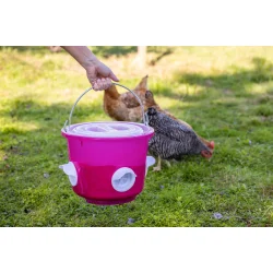 Foderspand med 4 spisehuller - 10 kg. - "Kalle"