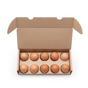 ggekasse i pap / Pap ggekasse/ bakke til 10 g