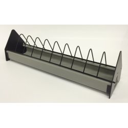 Plast Fodertrug Gr - 50 cm. m/Ribber - Top kvalitet